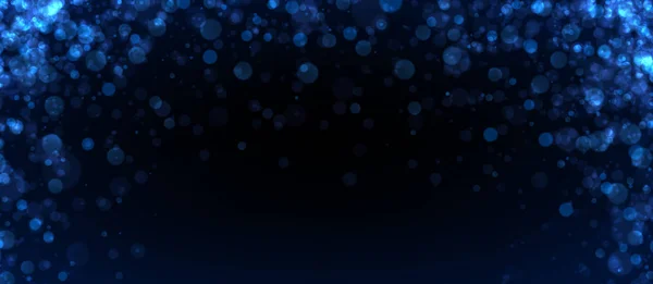 Bleu Abstrait Fond Flou Avec Effet Bokeh Fond Vectoriel — Image vectorielle