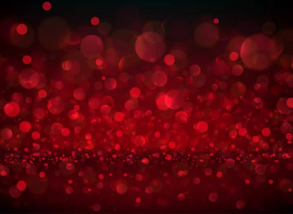 Bannière Floue Abstraite Rouge Avec Effet Bokeh — Image vectorielle