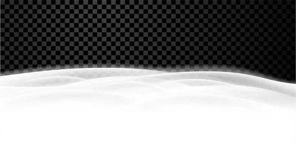 冬の風景と雪 ベクトル図で透明な背景 — ストックベクタ