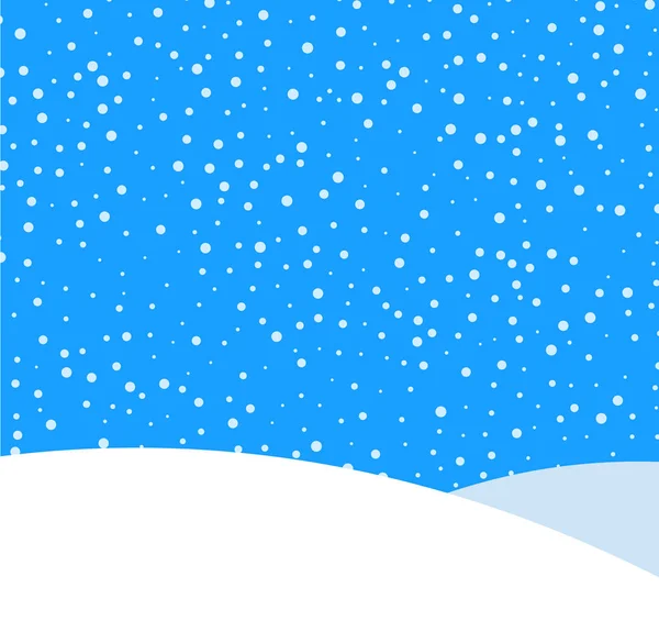 青の季節 クリスマスとお正月デザインの冬の風景と雪で抽象的なカード ベクトル イラスト — ストックベクタ