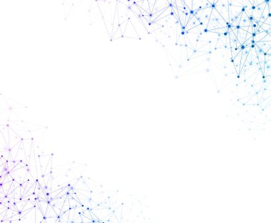 Renkli ağ örgü ile küresel sosyal iletişim afiş.