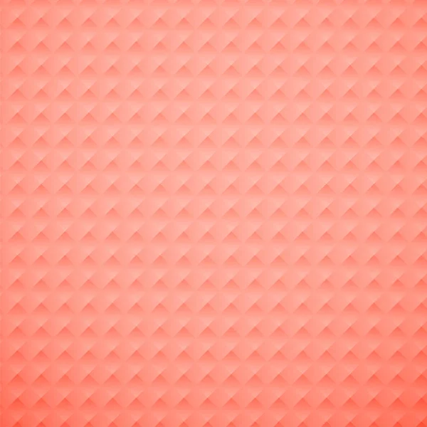 Living coral geométrico a cuadros patrón de diseño de la cubierta. Abstracto — Vector de stock