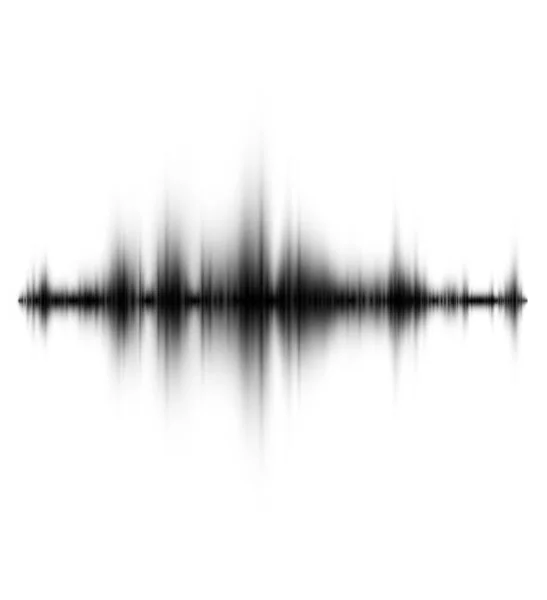 Abstract Black Blurred Sound Wave — Stock Vector