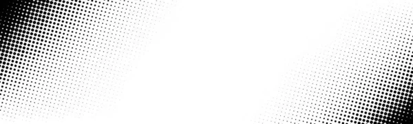 Абстрактний Напівтоновий Монохромний Градієнт Пунктирний Візерунок Кутах Точки Кола Векторні — стоковий вектор