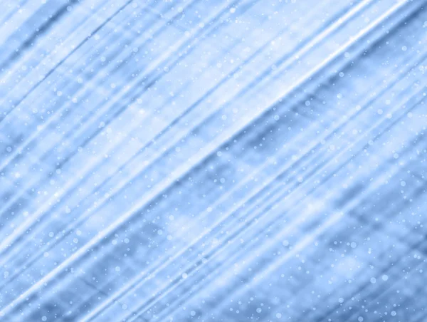 Blaue Pinsel Streicht Hintergrund Mit Lichtern Wie Schnee Vektorillustration — Stockvektor