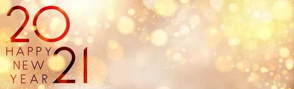 2021 Щасливий Новорічний Знак Склі Різнокольоровий Бульбашковий Фон Простір Вашого — стоковий вектор