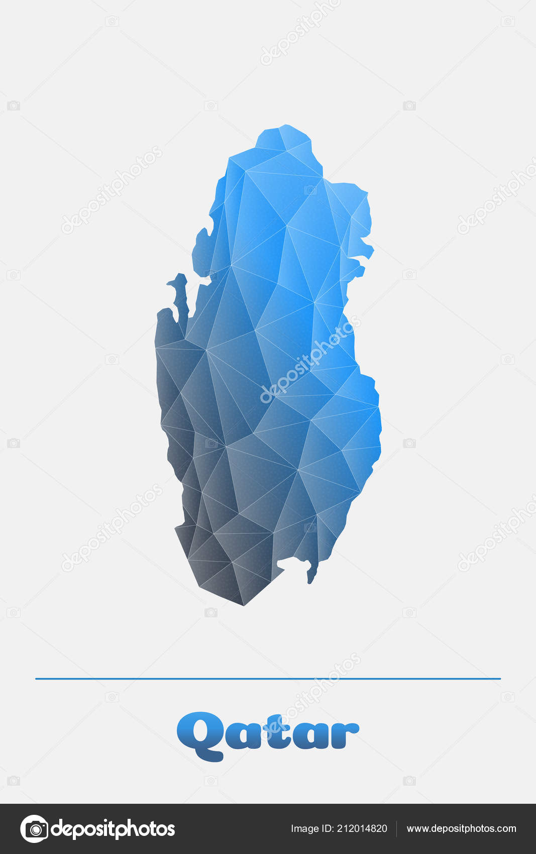 qatar network map vector logo illustration stock vector