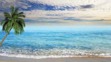 Mükemmel deniz manzarası. Turizm ve doğa kavramı için harika. Benim diğer deniz manzarası ve sualtı animasyonlar göz atın