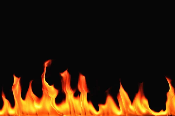 Lodernde Flammen Als Hintergrund — Stockfoto