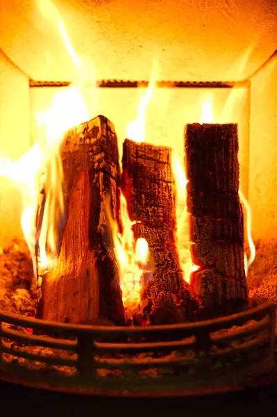 Quemando Fuego Horno — Foto de Stock