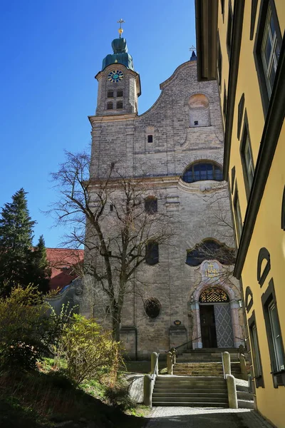 Helig Kreuzkirche Landsberg Lech 的地标 — 图库照片