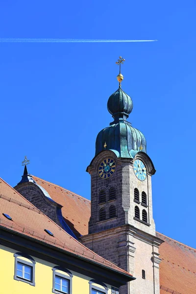 Atrakcje Heilig Kreuzkirche Landsberg Lech — Zdjęcie stockowe