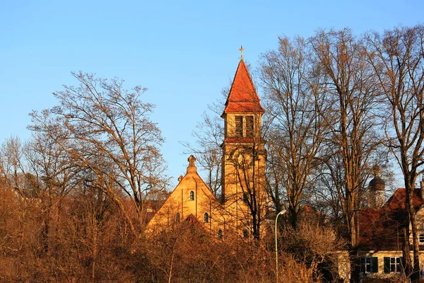 Evangelisch Lutherische Kirchengemeinde Bezienswaardigheden Landsberg Lech — Stockfoto