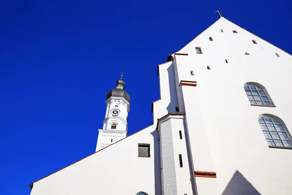 Pfarrkirche Maria Himmelfahrt Wahrzeichen Von Landsberg Lech — Stockfoto