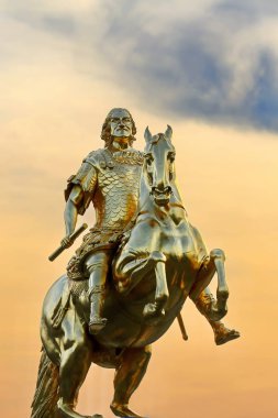 Dresden Saksonya 'da tarihi manzaralı bir şehir.