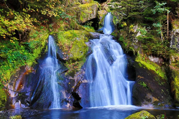 Die Triberger Wasserfälle Sind Die Höchsten Wasserfälle Deutschland — Stockfoto