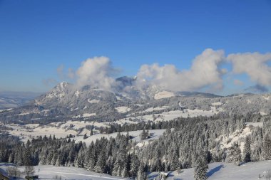 Sonthofen bilinen güzel manzara ve kış manzaraları