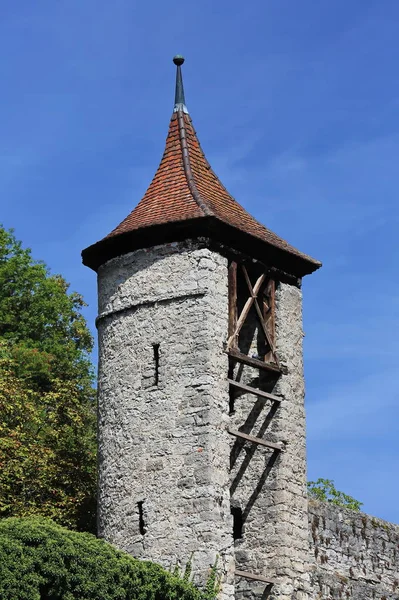 Historisches Fachwerk Schwaebisch Hall Uma Cidade Baviera Alemanha Europa — Fotografia de Stock