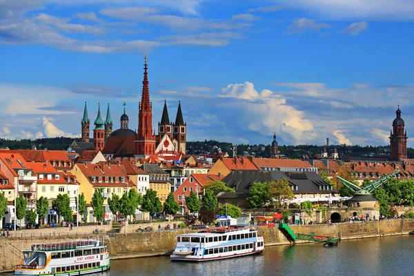 Wuerzburg Bavière Allemagne 2017 Wuerzburg Est Une Ville Bavière Allemagne — Photo