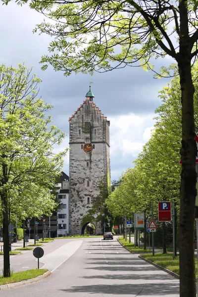 Untertor Ravensburg Місто Німеччині Багатьма Історичними Пам Ятками — стокове фото