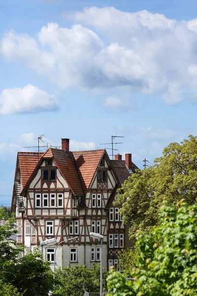 Fachwerkhaus Ravensburg Uma Cidade Alemanha Com Muitas Atrações Históricas — Fotografia de Stock