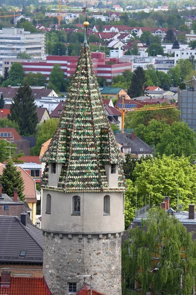 Guerner Turm Ravensburg Місто Німеччині Багатьох Історичних Пам Яток — стокове фото