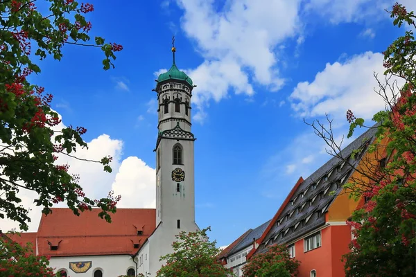 Sankt Martinskirche Memmingen Είναι Μια Πόλη Στην Bayern Γερμανία Πολλά — Φωτογραφία Αρχείου