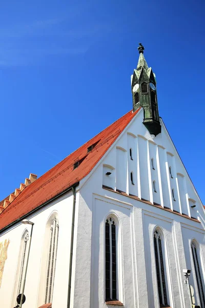 Spitalkirche Heilig Geist Ingolstadt City Bayern Germany Many Historical Attractions — стоковое фото