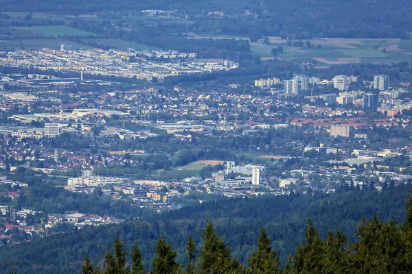 Schauinsland Freiburg Uma Cidade Alemanha Com Muitas Atrações Históricas — Fotografia de Stock