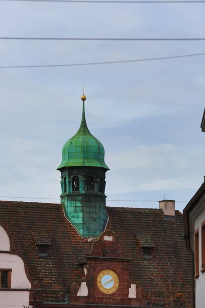 Freiburg Місто Німеччині Багатьма Історичними Пам Ятками — стокове фото