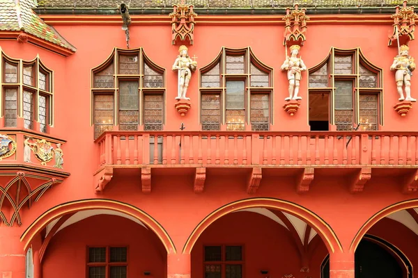 Historisches Kaufhaus Freiburg Miasto Niemczech Wieloma Atrakcjami Historycznymi — Zdjęcie stockowe