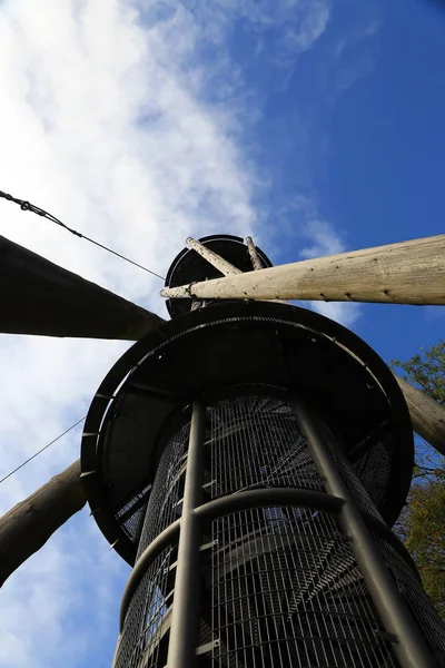 Schlossbergturm Freiburg Είναι Μια Πόλη Στη Γερμανία Πολλά Ιστορικά Αξιοθέατα — Φωτογραφία Αρχείου