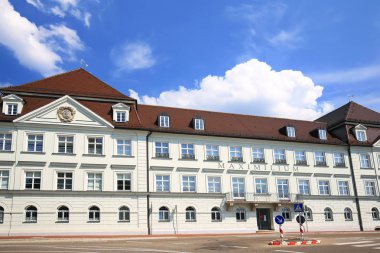 Bavyera, Almanya, bir şehirde birçok tarihsel konumlar ile Donauwoerth olduğunu