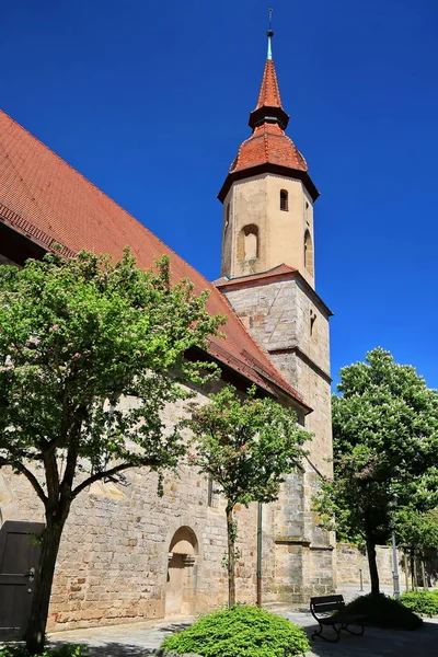 Johanniskirche Feuchtwangen Είναι Μια Πόλη Στη Βαυαρία Γερμανία Πολλά Ιστορικά — Φωτογραφία Αρχείου