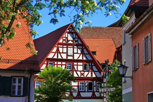 Kornmarkt Bad Windsheim Uma Cidade Baviera Alemanha — Fotografia de Stock