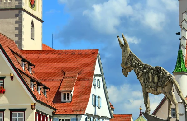 Биберах Дер Рисс Город Бавария Германия Многими Историческими Памятниками — стоковое фото