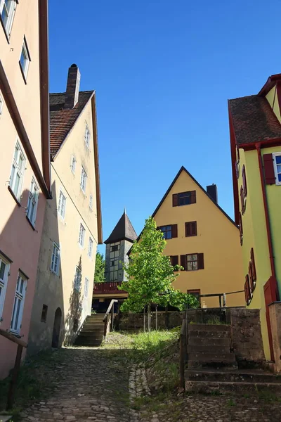 Dinkelsbühl Ist Eine Stadt Bayern Mit Vielen Historischen Sehenswürdigkeiten — Stockfoto