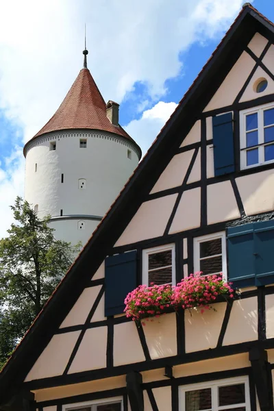 Biberach Дер Riss Місто Баварії Німеччина Багатьох Історичних Пам Яток — стокове фото
