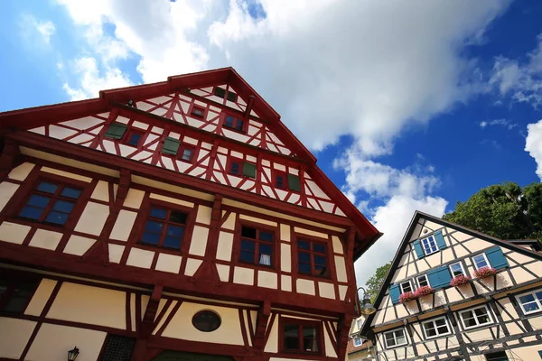 Biberach Der Riss Uma Cidade Baviera Alemanha Com Muitas Atrações — Fotografia de Stock