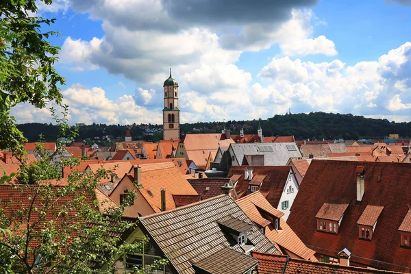 Biberach Der Riss Est Une Ville Bavière Allemagne Avec Nombreuses — Photo