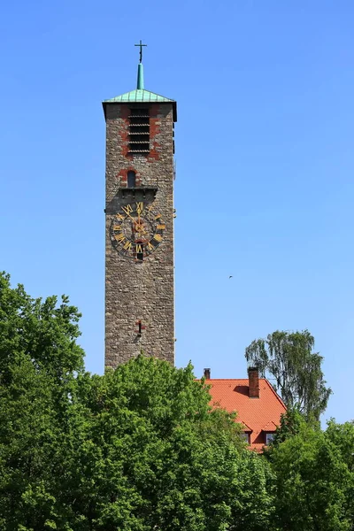 Erloeserkirche Bamberg Uma Cidade Baviera Alemanha Com Muitas Atrações Históricas — Fotografia de Stock
