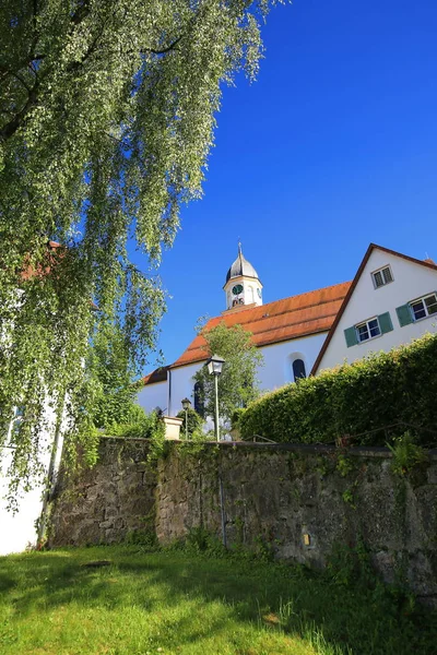 Bad Groenenbach Uma Cidade Baviera Alemanha Com Muitas Atrações Históricas — Fotografia de Stock
