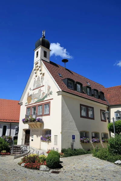 Bad Grnenbach Uma Cidade Alemanha Com Muitas Atrações Históricas Aqui — Fotografia de Stock