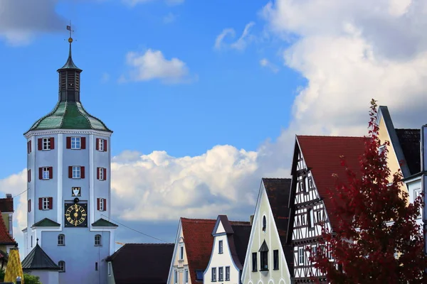 Guenzburg Miasto Niemczech Bawarii Wielu Zabytków — Zdjęcie stockowe