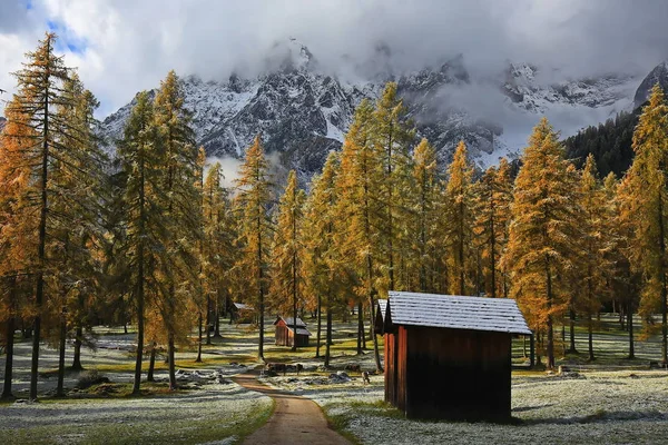 Fischleinbachtal Plats Dolomiterna — Stockfoto