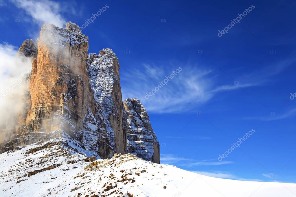 Dolomites is a mountain range in Italy