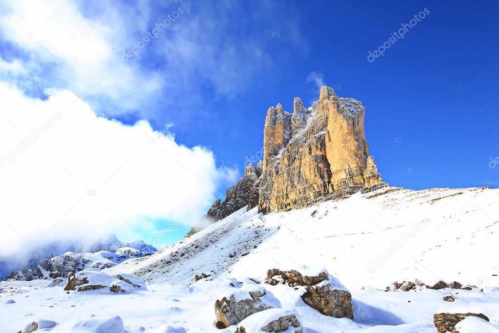 Dolomites is a mountain range in Italy