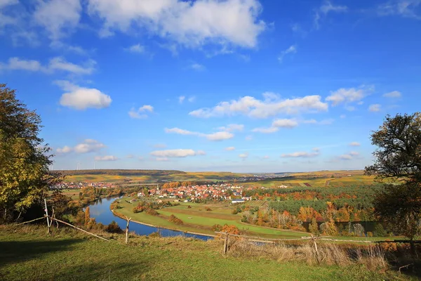 Volkach Een Bekende Wijnbouwregio Duitsland Beieren Franken — Stockfoto