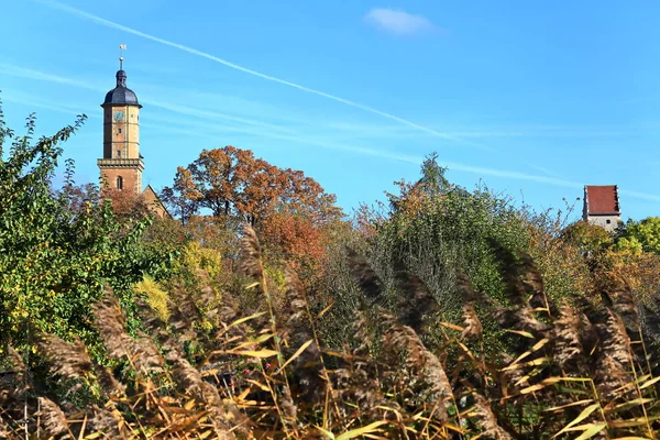 Volkach ist ein bekanntes Weinanbaugebiet in Deutschland, Bayern, — Stockfoto