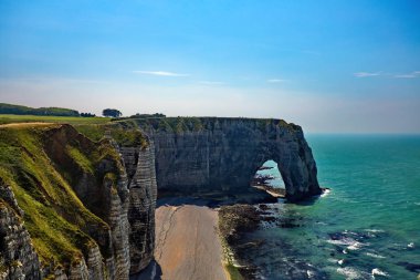 Fransa kıyılarında etretat ve muhteşem manzaralar